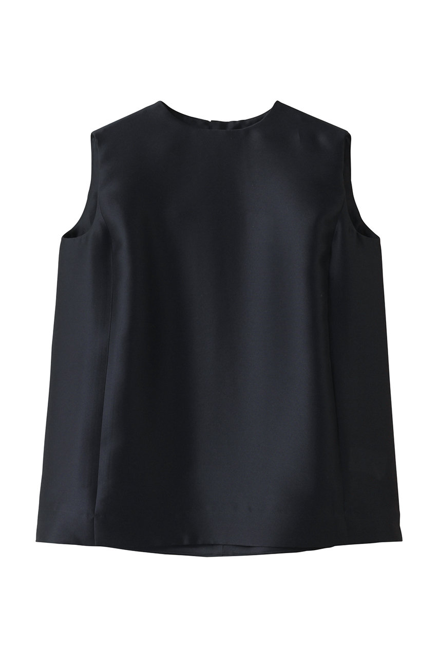 M・fil シルキーWクロス ノースリーブ フォルムブラウス (ネイビー, 36) エムフィル ELLE SHOP M・fil シルキーWクロス ノースリーブ フォルムブラウス (ネイビー, 36) エムフィル ELLE SHOP
