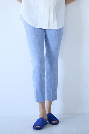 エムフィル/M・filのサマーツィード コンフォート イージートラウザーズ