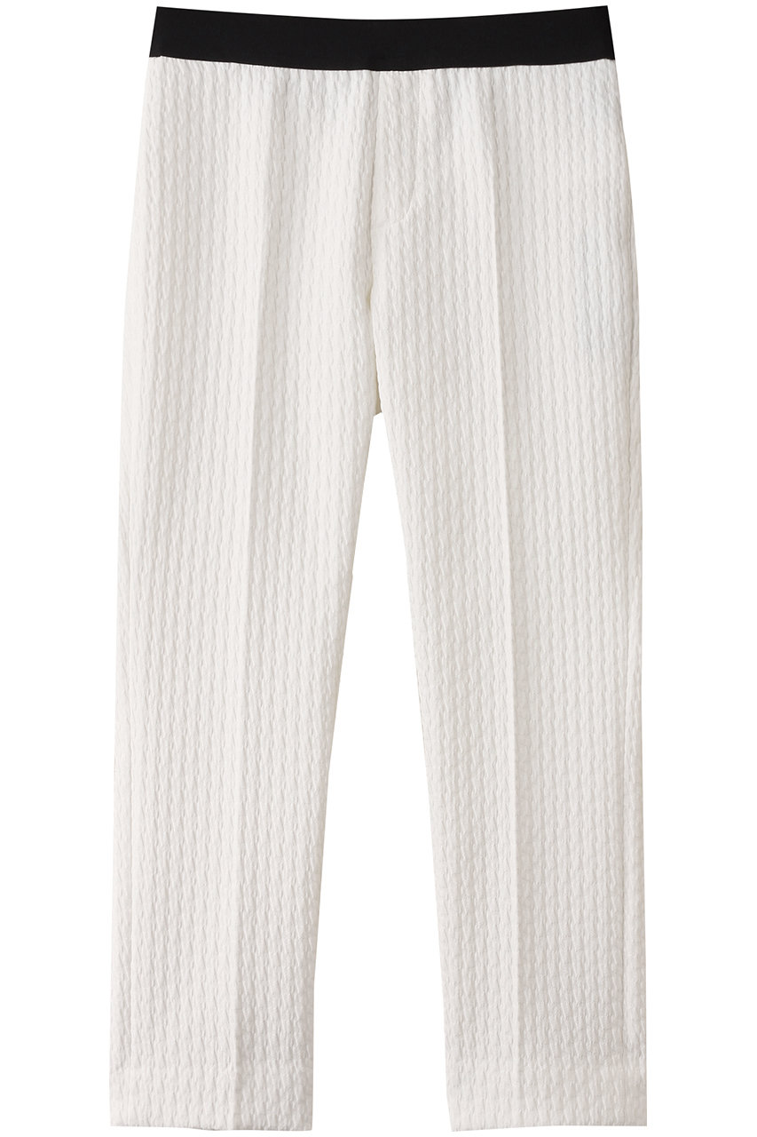 M・fil キカストレッチジャカード コンフォート イージートラウザーズ (オフホワイト, 38) エムフィル ELLE SHOP M・fil キカストレッチジャカード コンフォート イージートラウザーズ (オフホワイト, 38) エムフィル ELLE SHOP