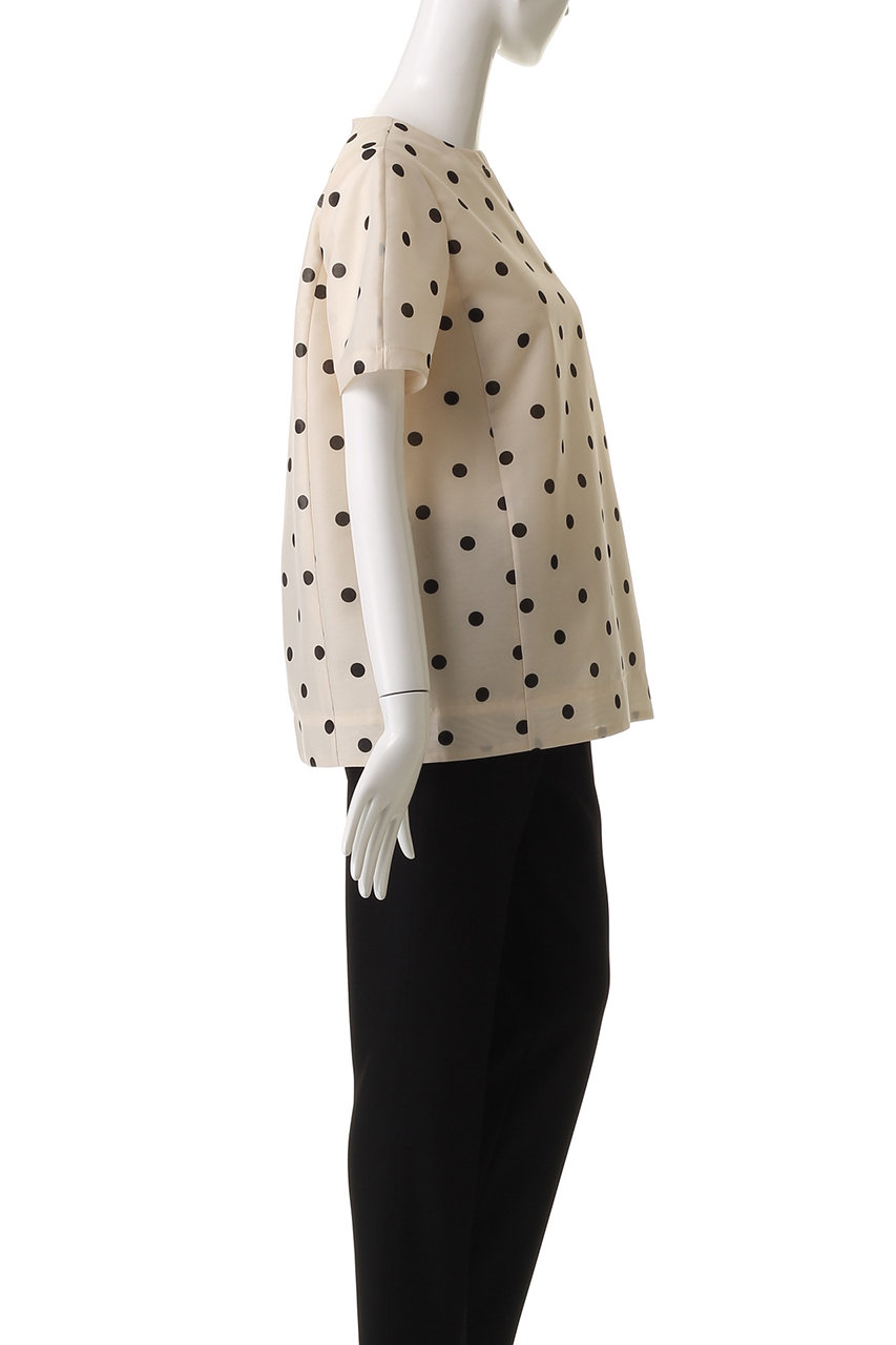 ★美品　【定価41,040円】M.fil エムフィル　オーガンジー　ブラウス M・fil(エムフィル)｜ドットオーガンジー フォルムブラウス/オフ