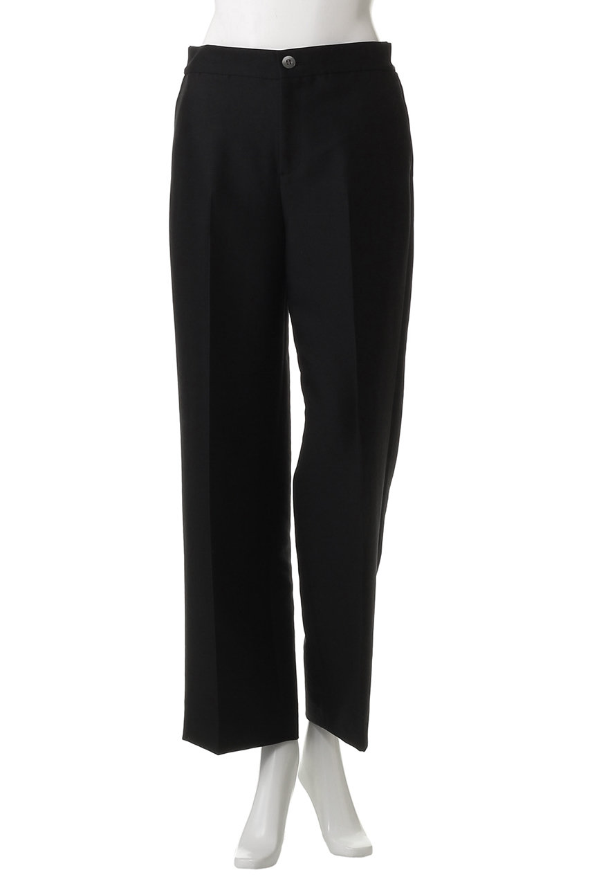 M・fil(エムフィル)｜Bubbly ダブルクロス ワイドパンツ/ブラック の  