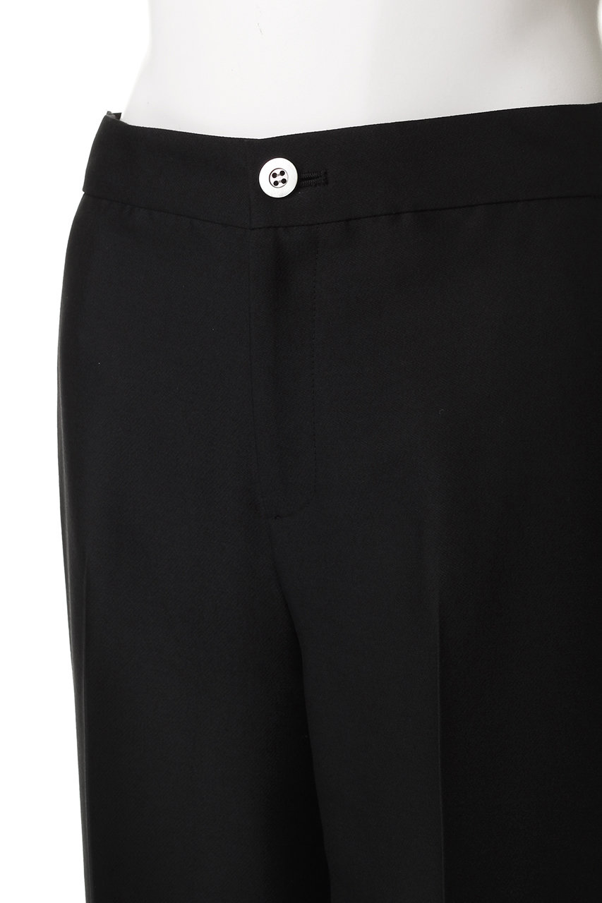 M・fil(エムフィル)｜Bubbly ダブルクロス ワイドパンツ/ブラック の  