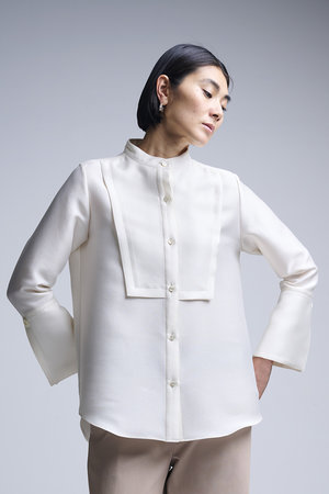 【美品】M.fil シアー ジャケット ブラウス 美品】M.fil シアー ジャケット ブラウス