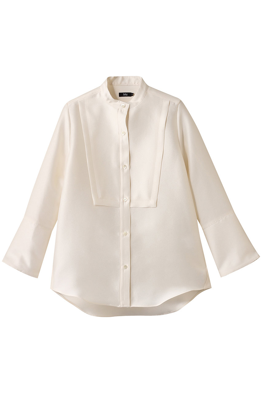 M・fil シルキーWクロス ロングカフスシャツ (オフホワイト, 40) エムフィル ELLE SHOP M・fil シルキーWクロス ロングカフスシャツ (オフホワイト, 40) エムフィル ELLE SHOP