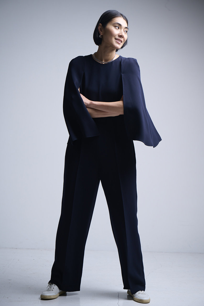 M・fil(エムフィル)｜トリアセ ケープオールインワン/ネイビー の通販