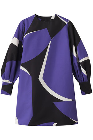 エムフィル/M・filのノクターン プリント ギャザースリーブロングブラウス(110400/110403)