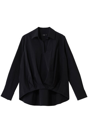 エムフィル/M・filのトリアセテート コットン タイプライター フロントタックブラウス(110400/110403)