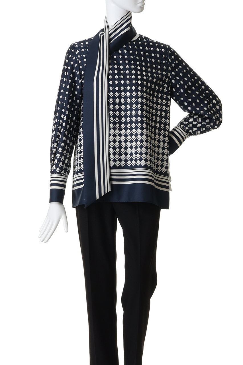 M・fil(エムフィル)｜Geo Shift プリント アシンメトリー ボウタイ