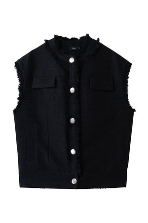 エムフィル/M・filのPuffy Tweed フリンジジレ(110800/110806)