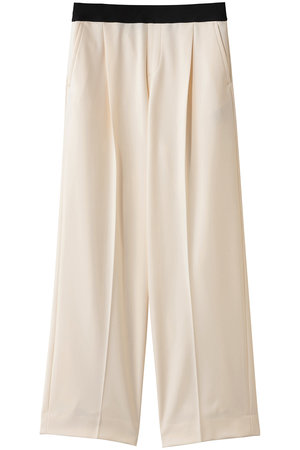 エムフィル/M・filのウォームツイル裏起毛 ワンタックワイドイージートラウザーズ(110600/110601)