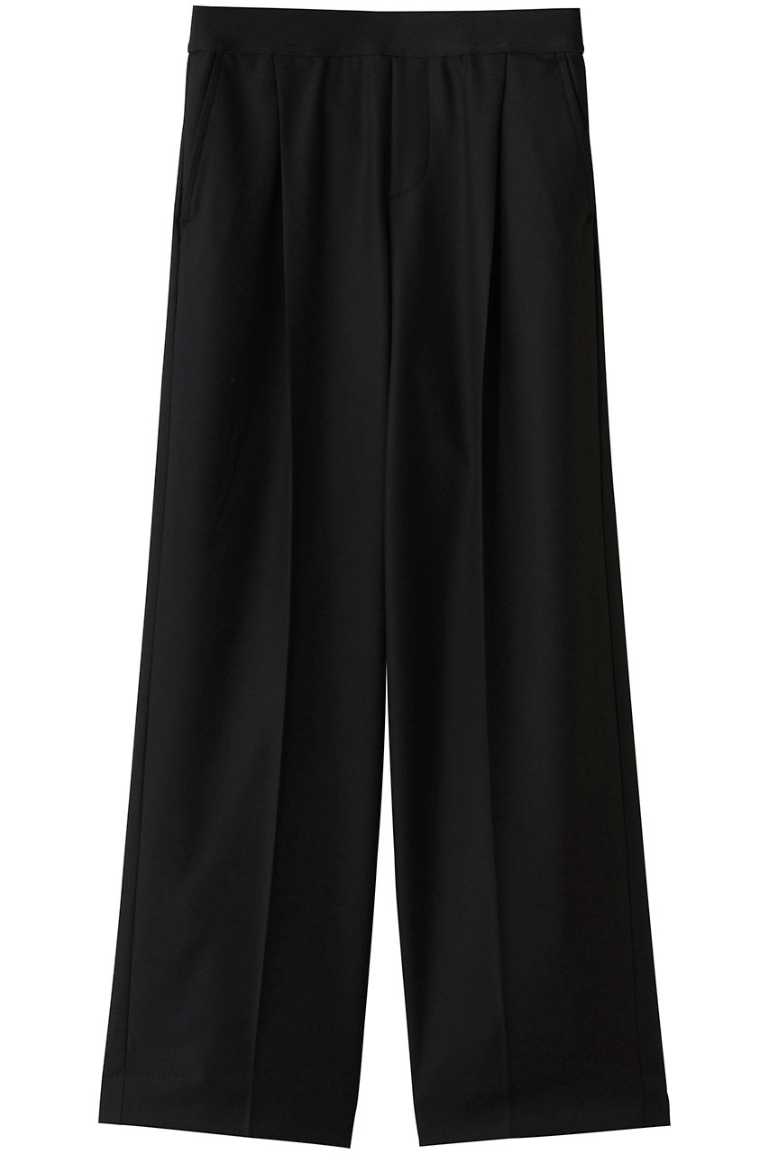 ウォームツイル裏起毛 ワンタックワイドイージートラウザーズ