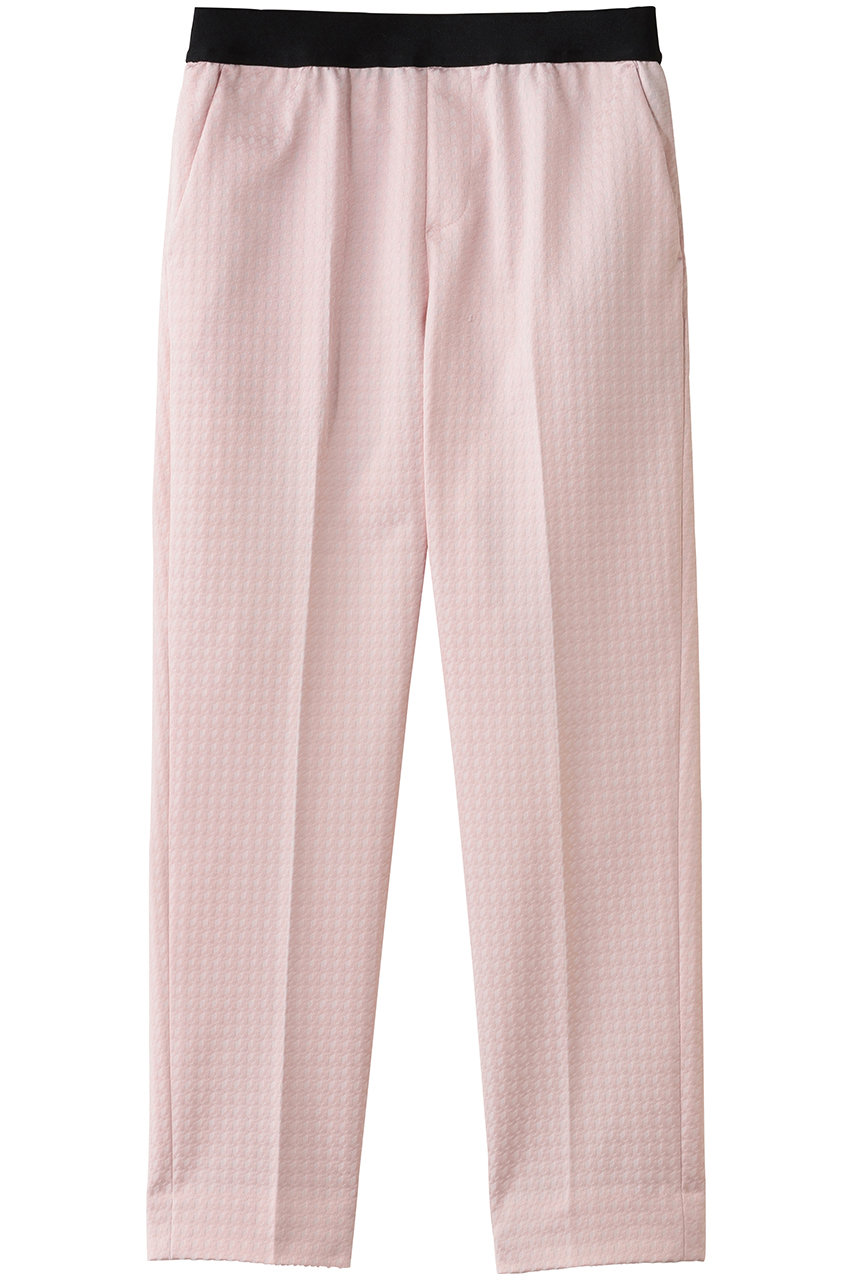 エムフィル/M・filのダイヤグリット ジャカード テーパード クロップド イージートラウザーズ(ライトピンク/260-13111)