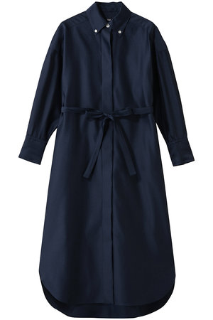 エムフィル/M・filのシルクエアー シャツワンピース