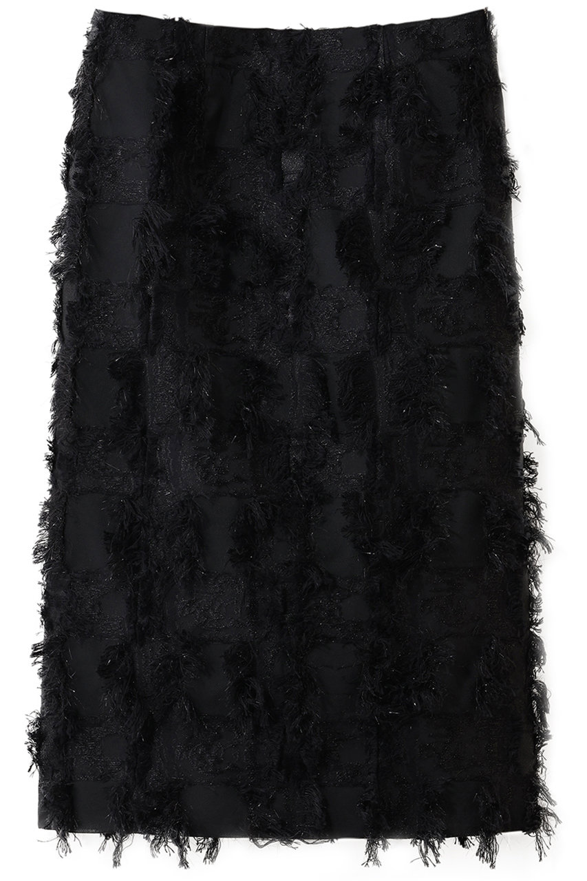 エムフィル/M・filのラメクロス ジャカード タイトスカート(ブラック/260-12309)