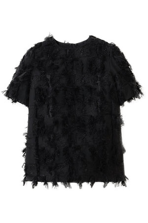 エムフィル/M・filのラメクロス ジャカード フォルムブラウス