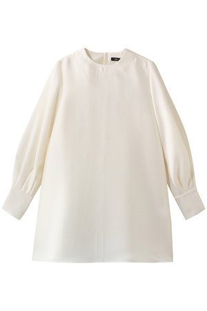 エムフィル/M・filのシルキーWクロス ロングブラウス(110400/110403)