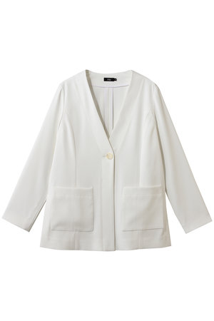 エムフィル/M・filのトリアセ ボディシェル ノーカラージャケット