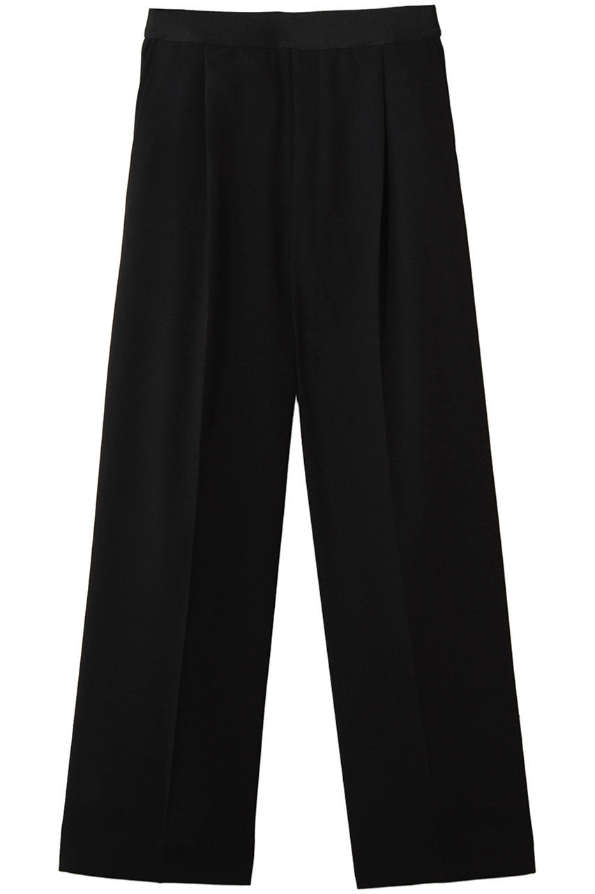 エムフィル/M・filのトリアセボディシェルワンタックワイドイージートラウザーズ(ブラック/260-13056)