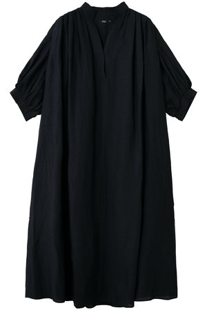 エムフィル/M・filのリネンローン　タックギャザーワンピース(110500/110503)