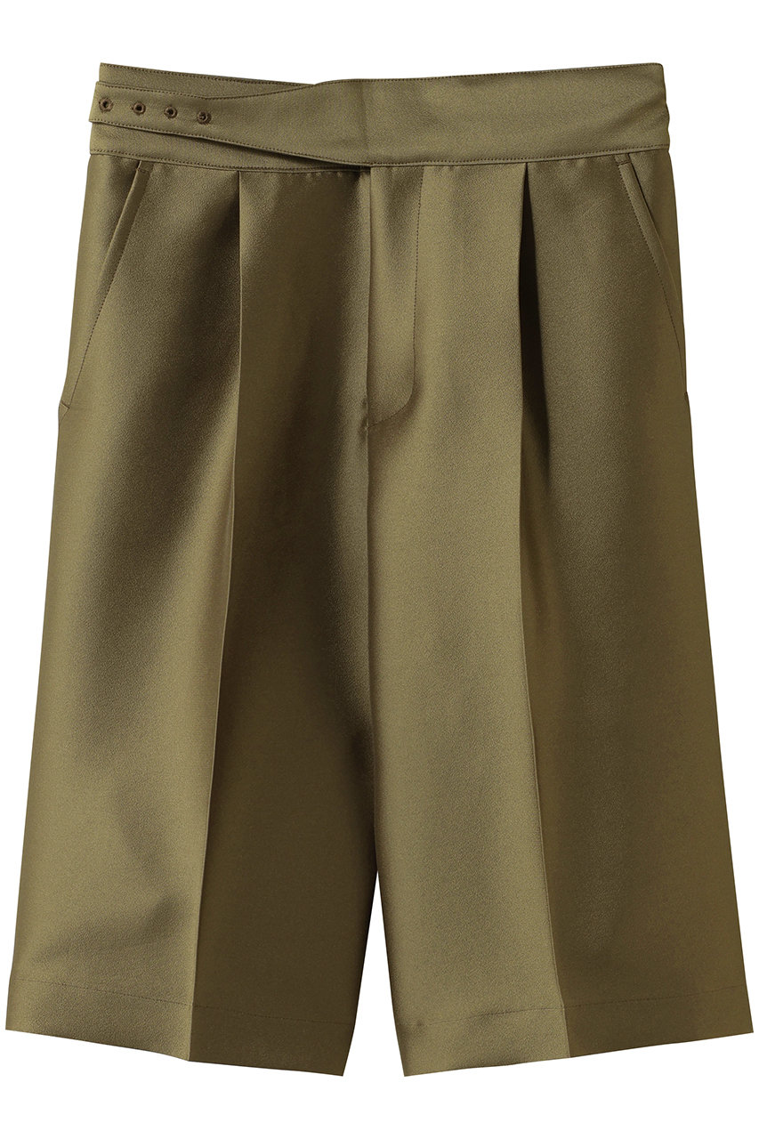 エムフィル/M・filの【予約販売】シルキーWクロス　ハーフパンツ(カーキ/261-13118)