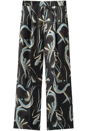 エムフィル/M・filのテールプリント　ワンタックワイドイージートラウザーズ(110600/110601)