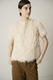 ファンシーフェザー ハーフスリーブブラウス エムフィル/M・fil
