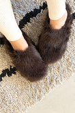 【Priv. Spoons Club×Daniella & GEMMA×ELLE SHOP】 フェイクファーコラボスリッパ
