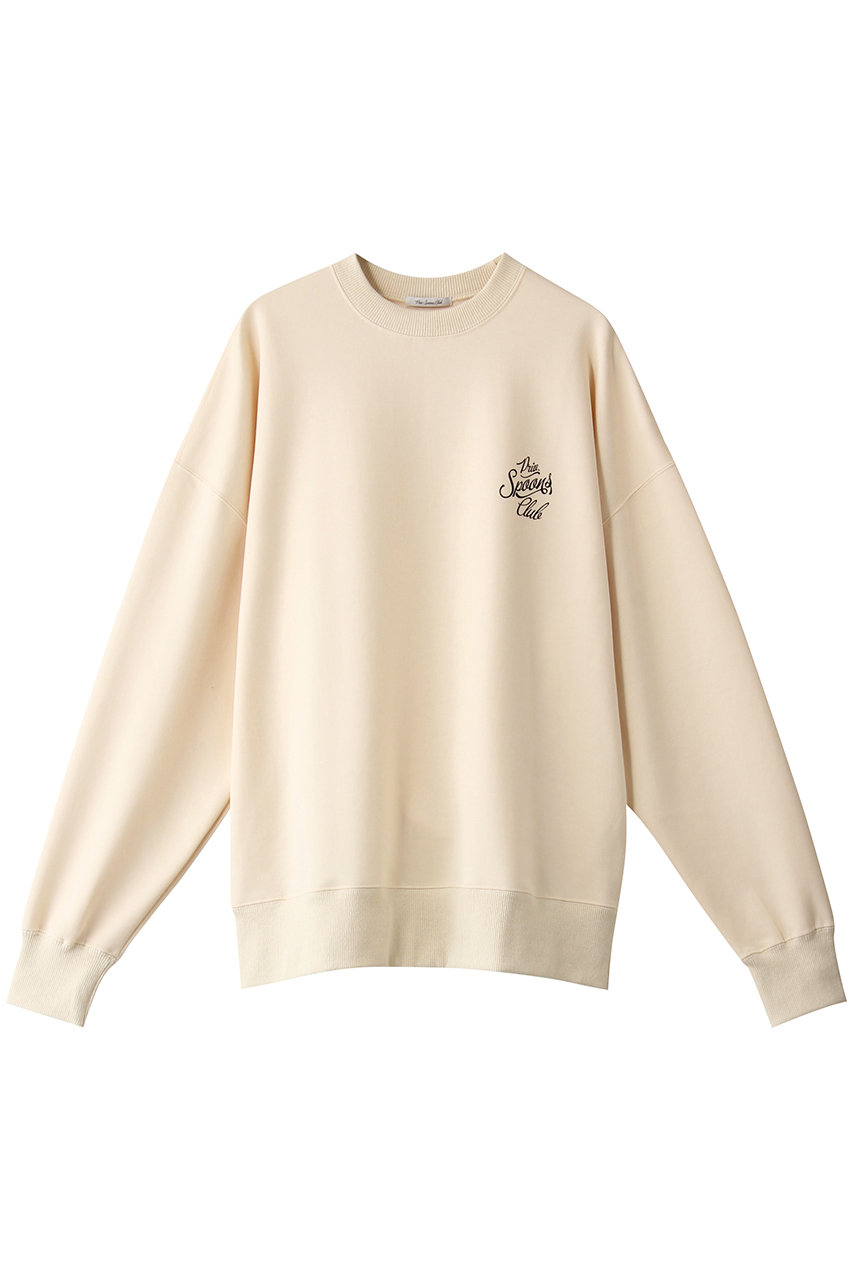 Priv. Spoons Club プライベート・スプーンズ・クラブ 【UNISEX】ICE color ジェンダークルーネック アイボリー