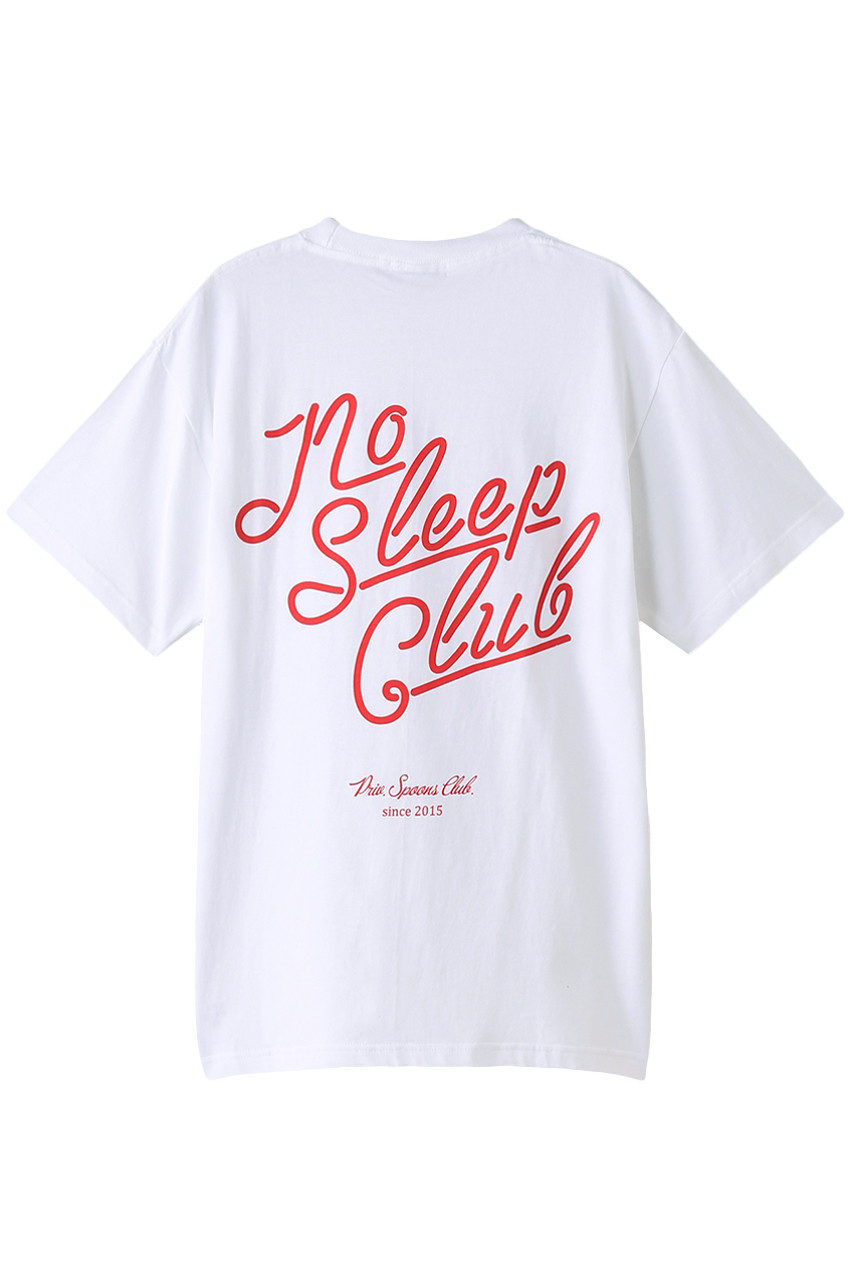Priv. Spoons Club プライベート・スプーンズ・クラブ 【UNISEX】NoSleepClub Tシャツ ホワイト