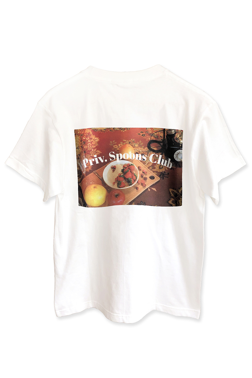 SALE 【30%OFF】 Priv. Spoons Club プライベート・スプーンズ・クラブ PSC Photo Tシャツ ホワイト