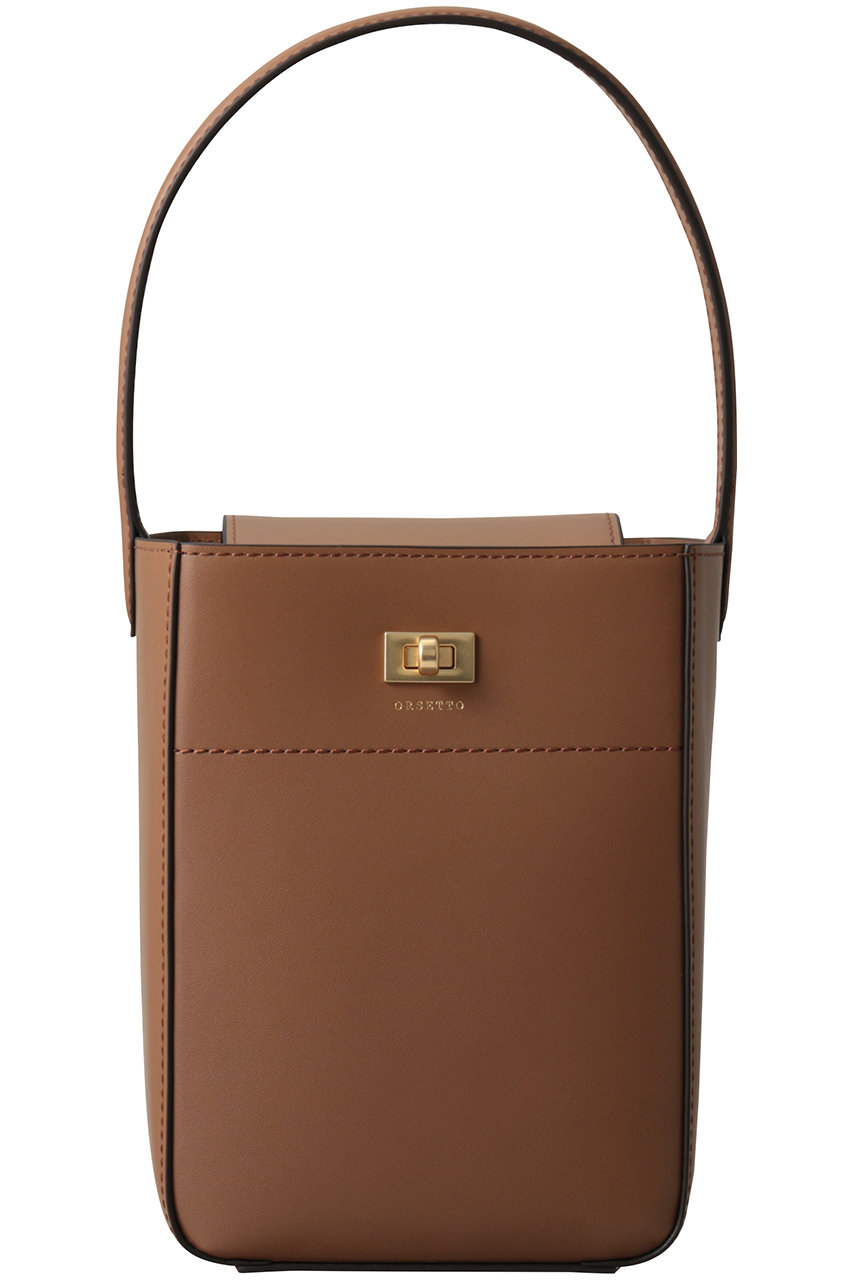 オルセット/ORSETTOのSCATOLA ハンドバッグ(ブラウン/01-158-03)