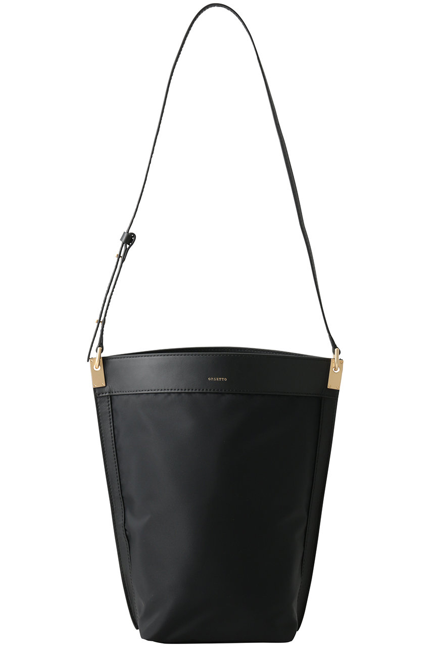 オルセット/ORSETTOのRACCOLTO ナイロンコンビショルダーバッグ(ブラック/01-161-01)