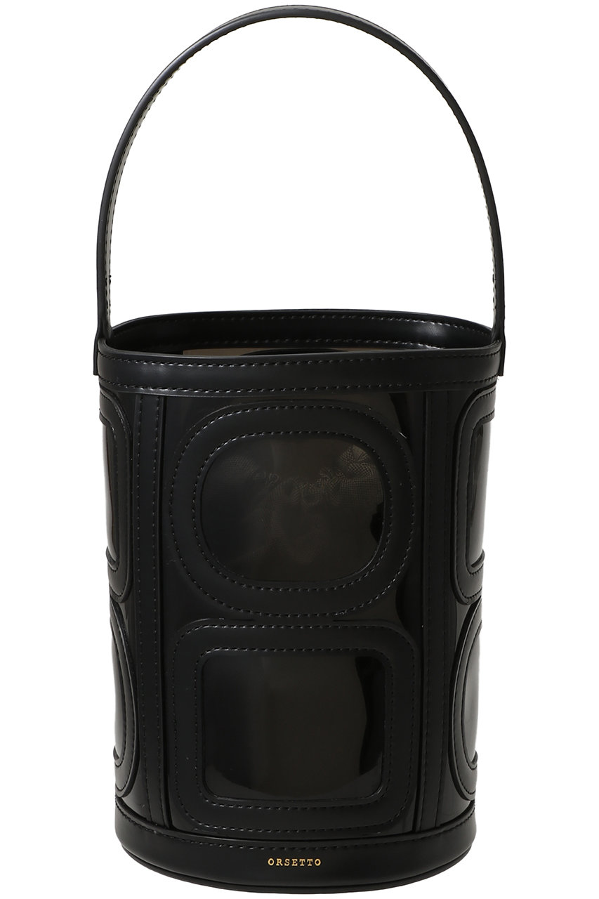 オルセット/ORSETTOの【予約販売】FINESTRA PVCコンビバケツバッグ(ブラック/01-147-02)