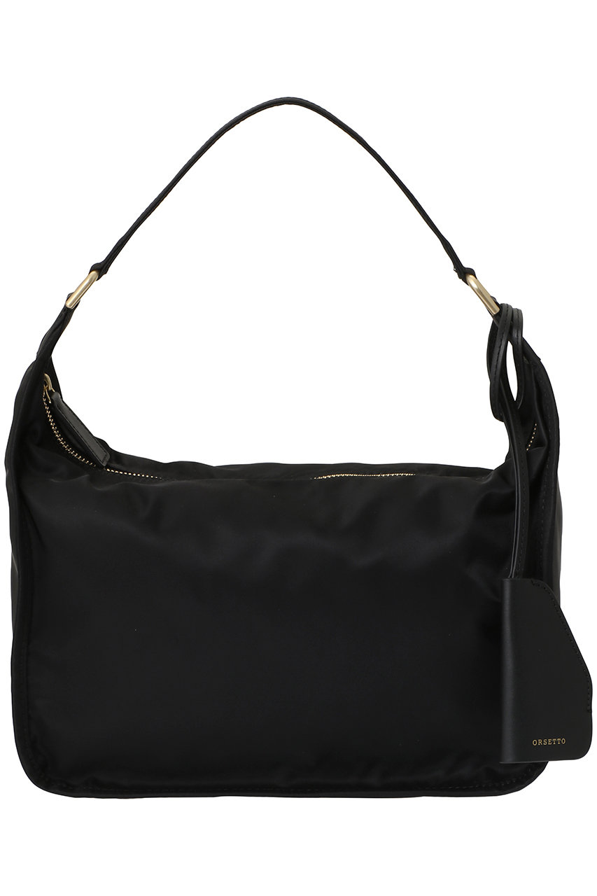 ORSETTO RASO ナイロンショルダーバッグ (ブラック, F) オルセット ELLE SHOP