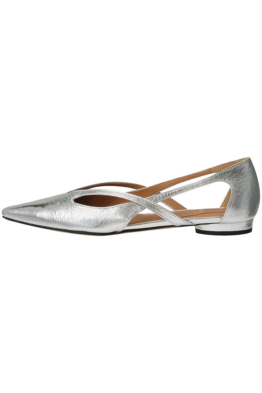 HENRI EN VARGO　シルバー　パンプス Cattleya silver オープントゥ パンプス シルバー - HENRI EN