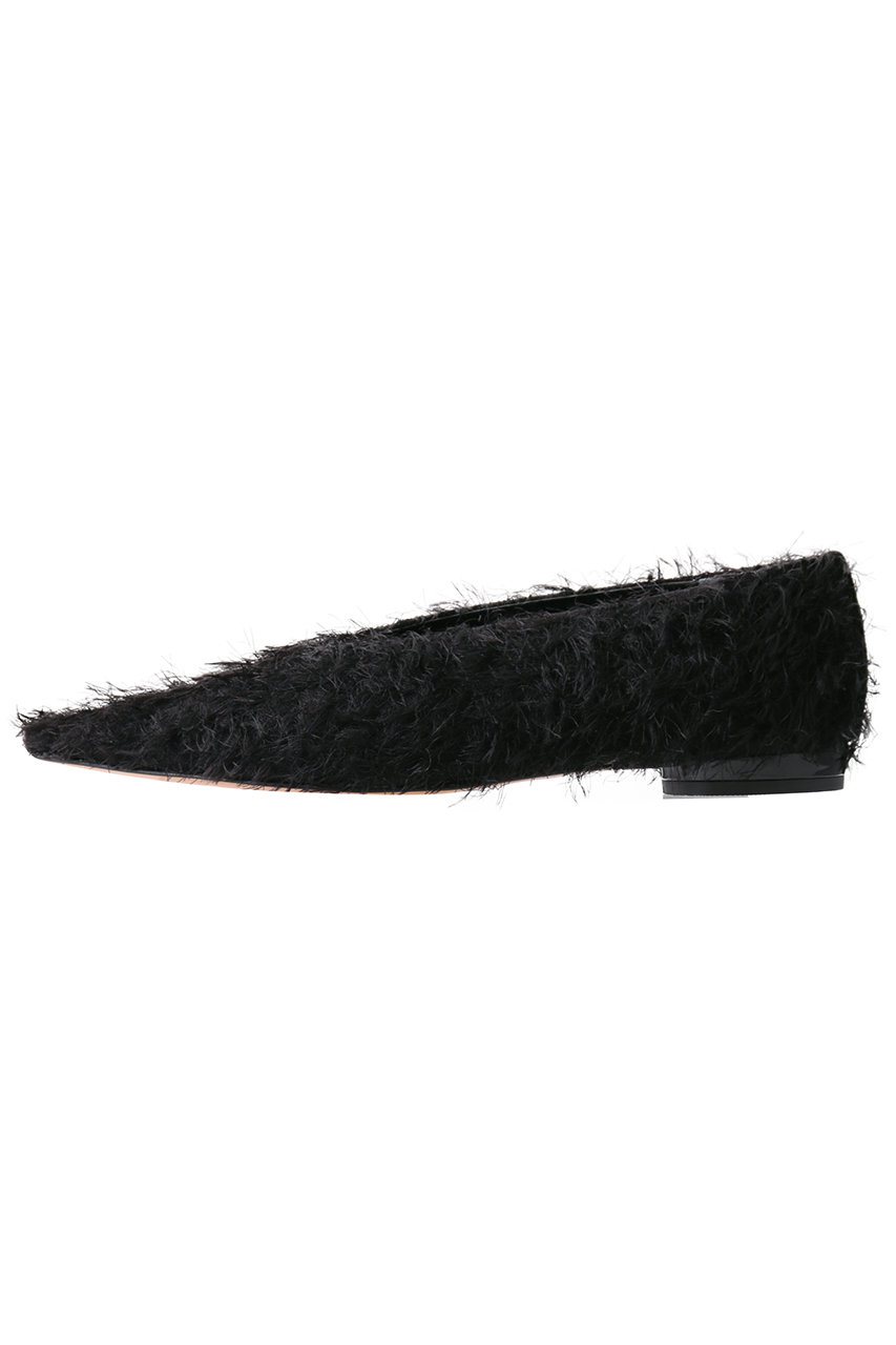 【完売モデル】HENRI EN VARGO 37-2/1 EILEENフラット Eileen black メタル付きフラットパンプス ブラック - HENRI EN
