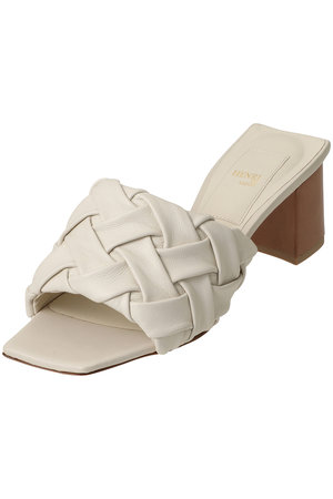 ヘンリ エン ヴァーゴ/HENRI EN VARGOのGrace プリーツレザーミュールサンダル(130200/130201)