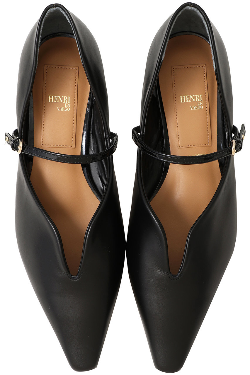 ヘンリ エン ヴァーゴ/HENRI EN VARGOの【予約販売】Kate ウェーブカットメリージェーン（レイン対応）(ブラック/252067)