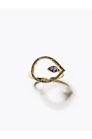 アルティーダ ウード/ARTIDA OUDのlotus タンザナイト フラワーダイヤモンド リング(150400/150401)