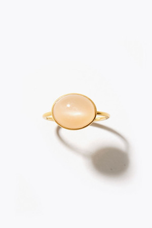 eden  K10 カボション オレンジムーンストーン リング