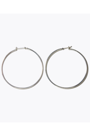 アルティーダ ウード/ARTIDA OUDのbone オーガニック thin large シルバーフープピアス(150100/150101)