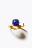 ancient カボション ラピスラズリ オープン リング