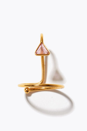 アルティーダ ウード/ARTIDA OUDのeden ピンクトルマリン トライアングル ネイル リング(150400/150401)
