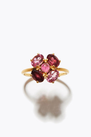 アルティーダ ウード/ARTIDA OUDのeden ピンクトルマリン ロードライトガーネット ポピー リング(150400/150401)