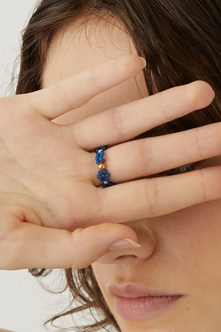 ブルーサファイア ワイドリング 9号　アルティーダウード　ALTIDA OUD ancient] ブルーサファイア ドットワイド リング｜ARTIDA OUD