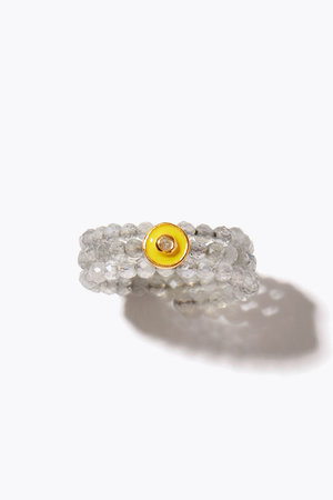 アルティーダ ウード/ARTIDA OUDのamulette 「月と太陽の力で信念を貫く」ラブラドライト ダイヤモンド スパイラル リング(150400/150401)