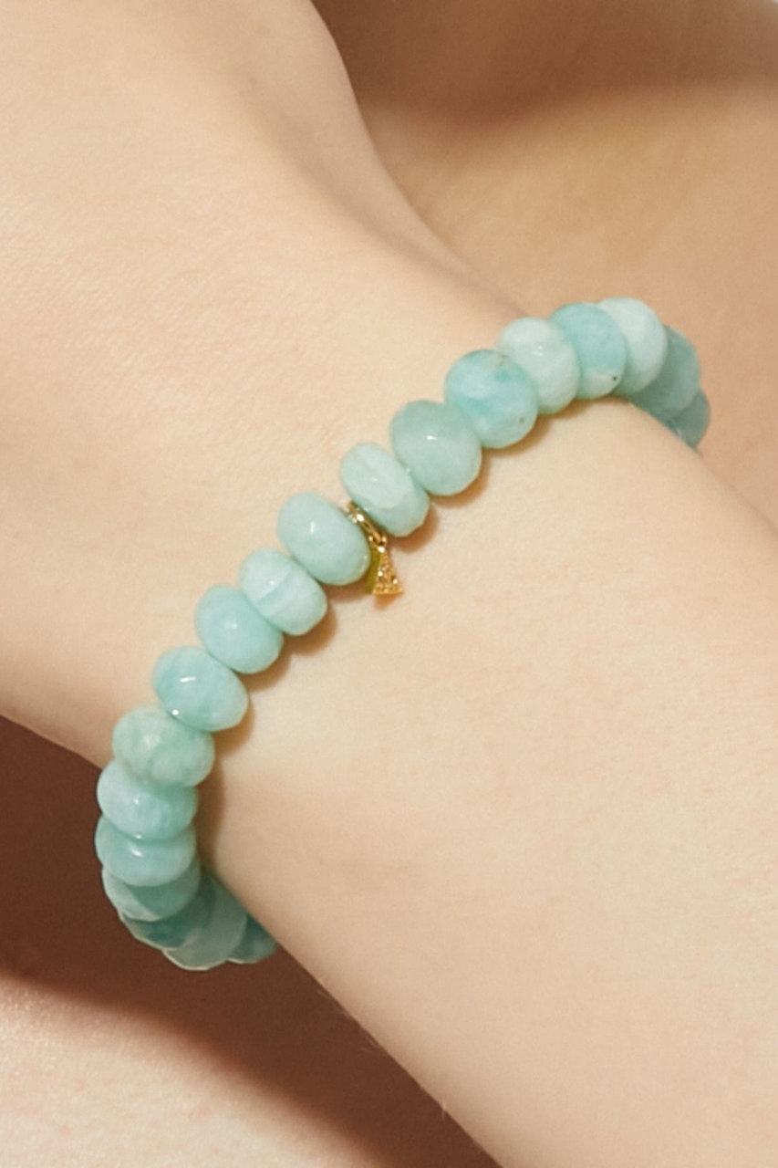 ★特別ご提供★希望の石☆【アマゾナイト『ホープストーン』ラウンド連】❤ ☆特別ご提供☆希望の石☆【アマゾナイト『ホープストーン』ラウンド連