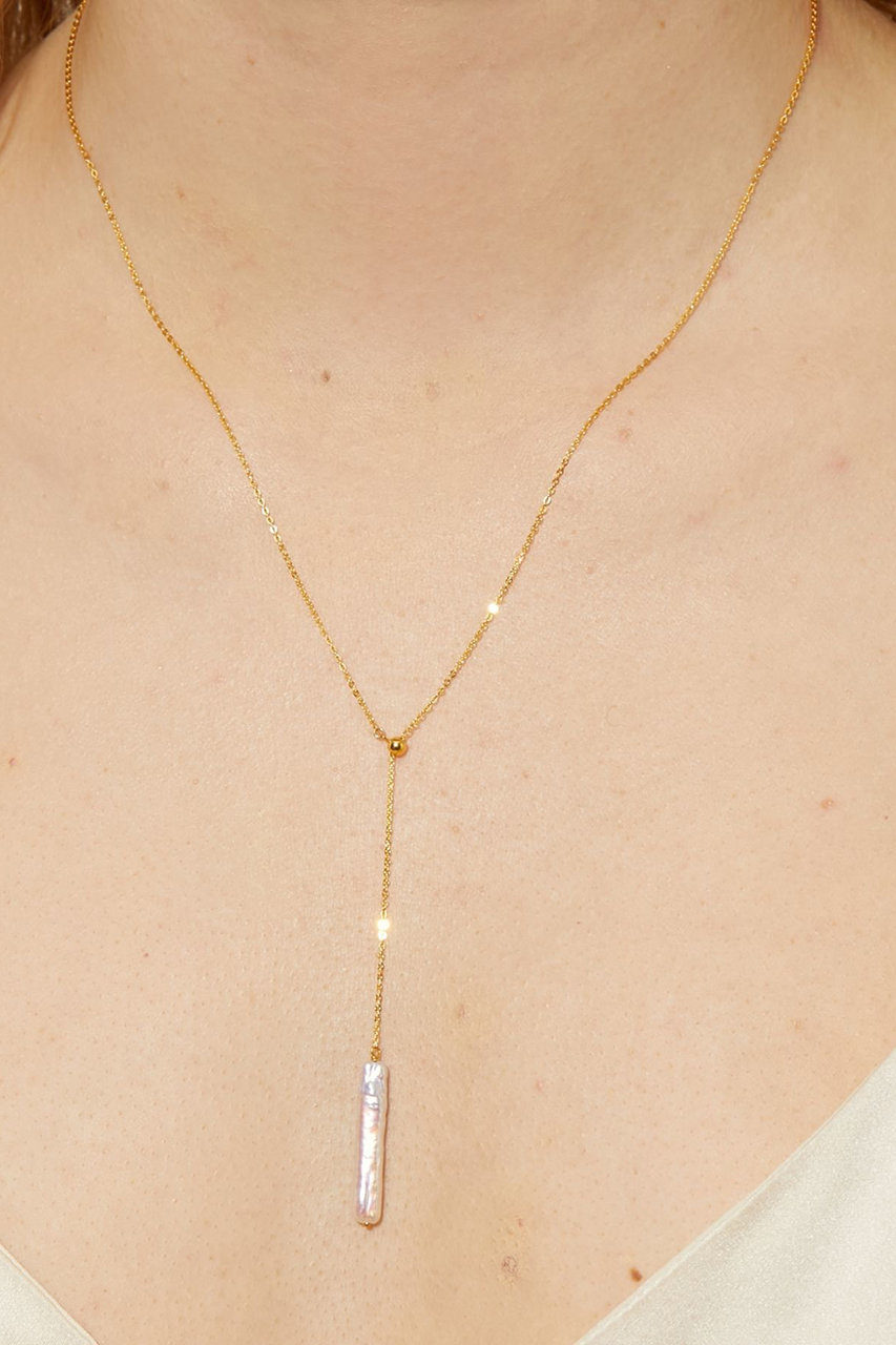 Artida Oud K10 アコヤパール ラリアット ネックレス ARTIDA OUD♡K10*あこやパール*ラリアット ネックレス - メルカリ