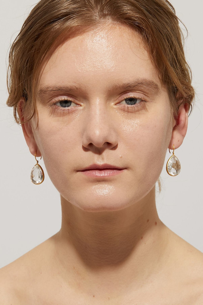 ARTIDA OUD 【eden】K18天然石ピアス 2コセット ARTIDA OUD(アルティーダ ウード)｜eden クリアクオーツ ピアス/クリア