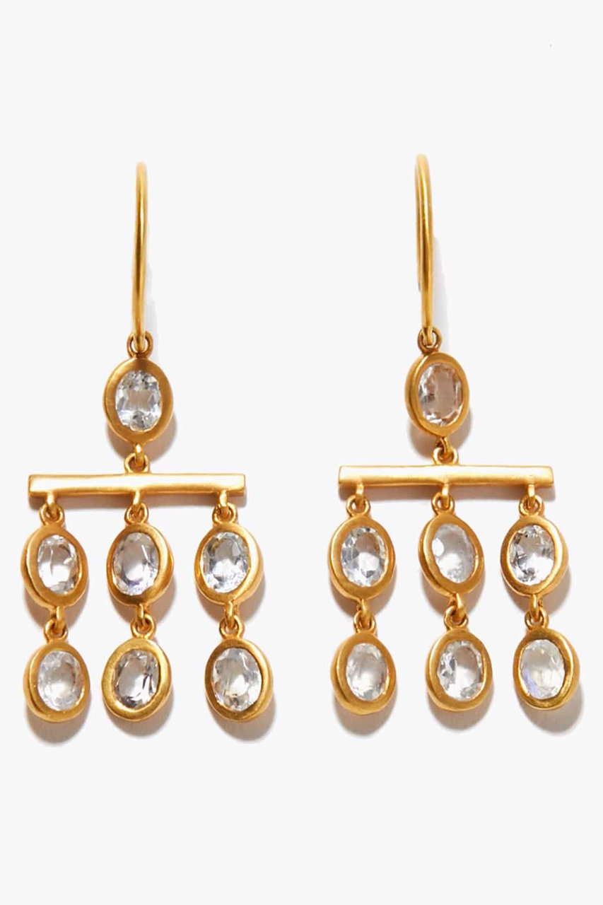 ARTIDA OUD eden クリアクオーツ レインボームーンストーンドロップレット ピアス (クリア, one size) アルティーダ ウード ELLE SHOP ARTIDA OUD eden クリアクオーツ レインボームーンストーンドロップレット ピアス (クリア, one size) アルティーダ ウード ELLE SHOP